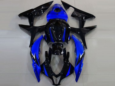Cheap 2007-2008 Honda CBR600RR Motorcycle Fairings - Blue Glossy Black