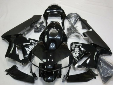 Cheap 2003-2004 Honda CBR600RR Motorcycle Fairings - Glossy Black Special Design