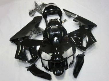 Cheap 2003-2004 Honda CBR600RR Motorcycle Fairing - Glossy Black Matte Black
