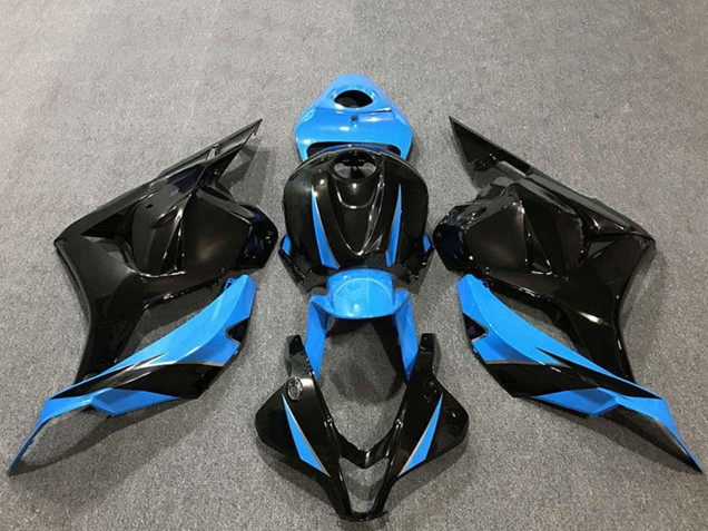 2009-2012 Honda CBR600RR Motorcycle Fairings - Sky Blue Glossy Black