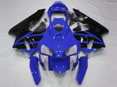 Cheap 2003-2004 Honda CBR600RR Motorcycle Fairings - Blue Glossy Black Stripe