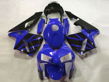 Cheap 2003-2004 Honda CBR600RR Motorcycle Fairings - Blue Glossy Black OEM Style