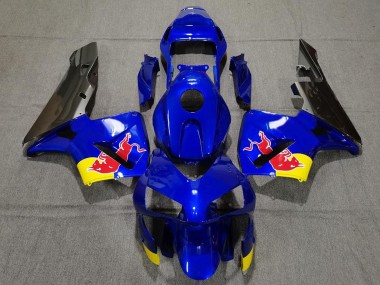 Cheap 2003-2004 Honda CBR600RR Motorcycle Fairings - Blue Yellow Glossy Black Red Bull