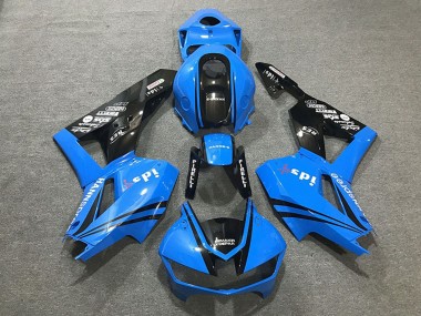 Cheap 2013-2023 Honda CBR600RR Motorcycle Fairings - Blue Glossy Black