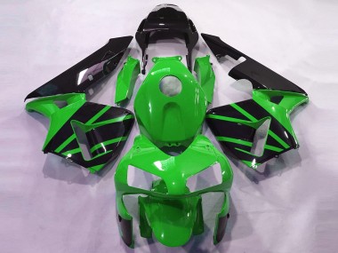 Cheap 2003-2004 Honda CBR600RR Motorcycle Fairings - Green Glossy Black OEM Style