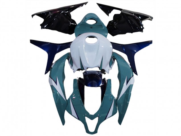 2009-2012 Honda CBR600RR Motorcycle Fairing Kits - White Blue Glossy Black