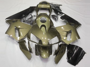 Cheap 2003-2004 Honda CBR600RR Motorcycle Fairings - Olive Glossy Black