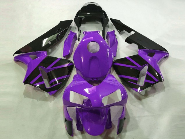 2003-2004 Honda CBR600RR Motorcycle Fairings - Purple Glossy Black OEM Style