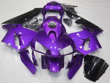 Cheap 2003-2004 Honda CBR600RR Motorcycle Fairing - Purple Glossy Black