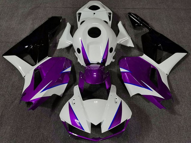 2013-2026 Honda CBR600RR Motorcycle Fairings - White Purple Blue Glossy Black