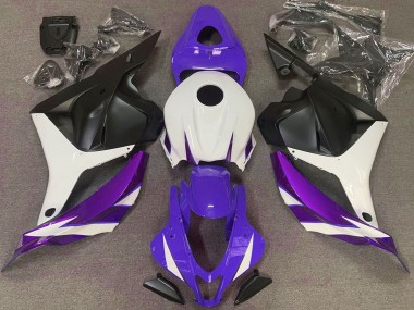 Cheap 2009-2012 Honda CBR600RR Motorcycle Fairings - White Light Purple Blue Matte Black