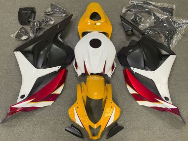 Cheap 2009-2012 Honda CBR600RR Motorcycle Fairings - White Red Yellow Matte Black