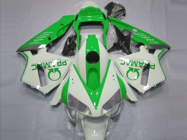 Cheap 2003-2004 Honda CBR600RR Motorcycle Fairings - White Green Pramac