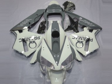 Cheap 2003-2004 Honda CBR600RR Motorcycle Fairings - White Grey Pramac