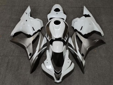 Cheap 2009-2012 Honda CBR600RR Motorcycle Fairings - White Silver Glossy Black