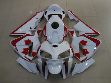 Cheap 2005-2006 Honda CBR600RR Motorcycle Fairings - White Red Canada