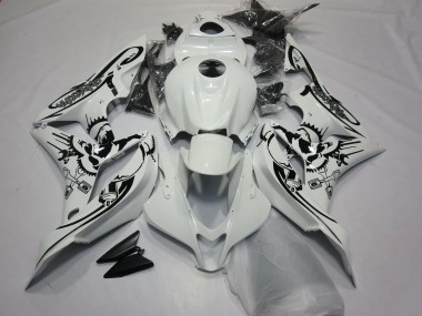 Cheap 2007-2008 Honda CBR600RR Motorcycle Fairings - White Black