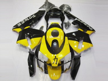 Cheap 2003-2004 Honda CBR600RR Motorcycle Fairings - Yellow Glossy Black Power