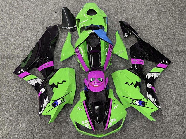 2013-2023 Honda CBR600RR Motorcycle Fairings - Green Blue Purple Glossy Black Shark