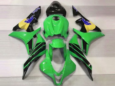 Cheap 2007-2008 Honda CBR600RR Motorcycle Fairings - Green Yellow Glossy Black Blue Bull