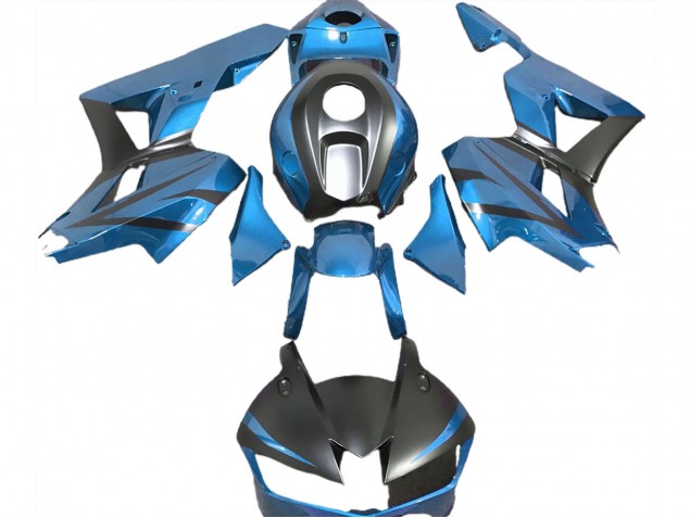 2013-2026 Honda CBR600RR Motorcycle Fairings - Light Blue Matte Black