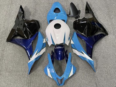 Cheap 2009-2012 Honda CBR600RR Motorcycle Fairing - White Blue Glossy Black