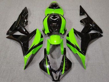 Cheap 2007-2008 Honda CBR600RR Motorcycle Fairing - Green Glossy Black