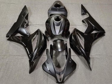 Cheap 2007-2008 Honda CBR600RR Motorcycle Fairings - Glossy Black Matte Black