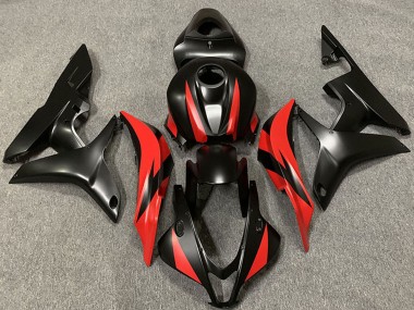Cheap 2007-2008 Honda CBR600RR Motorcycle Fairings - Red Matte Black