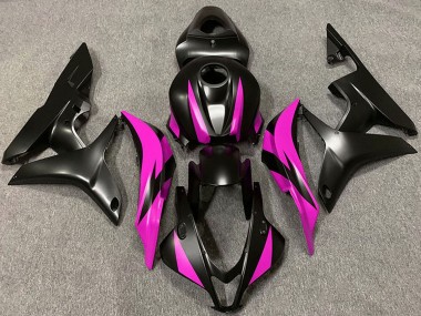Cheap 2007-2008 Honda CBR600RR Motorcycle Fairing - Pink Matte Black