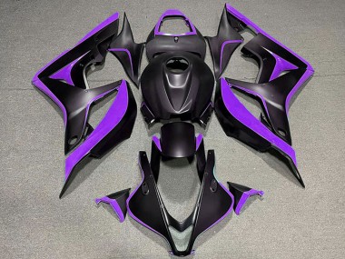 Cheap 2007-2008 Honda CBR600RR Motorcycle Fairings - Purple Matte Black