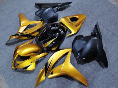 Cheap 2009-2012 Honda CBR600RR Motorcycle Fairings - Gold Glossy Black Matte Black OEM Style