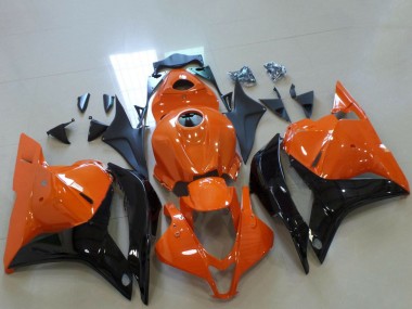 Cheap 2009-2012 Honda CBR600RR Motorcycle Fairings - Orange Glossy Black