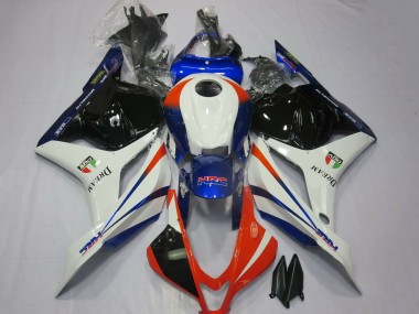 Cheap 2009-2012 Honda CBR600RR Motorcycle Fairings - White Blue Red Glossy Black