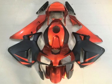 Cheap 2003-2004 Honda CBR600RR Motorcycle Fairings - Orange Matte Black