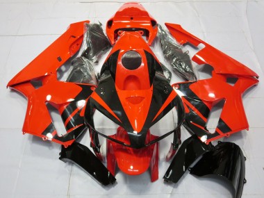 Cheap 2005-2006 Honda CBR600RR Motorcycle Fairings - Red Black Stripe