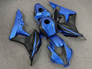 Cheap 2007-2008 Honda CBR600RR Motorcycle Fairings - Blue Matte Black OEM Style