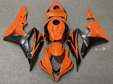 Cheap 2007-2008 Honda CBR600RR Motorcycle Fairings - Orange Matte Black OEM Style