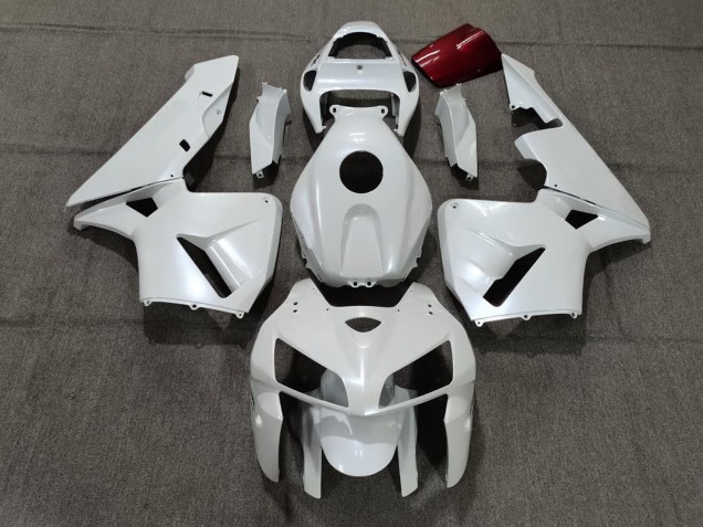 2005-2006 Honda CBR600RR Motorcycle Fairings - Pearl White