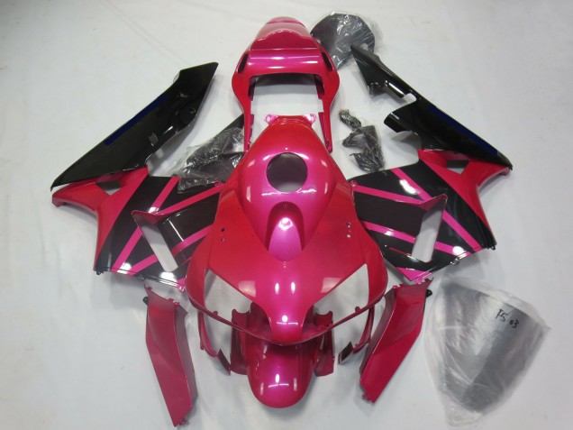 2003-2004 Honda CBR600RR Motorcycle Fairings - Pink Glossy Black