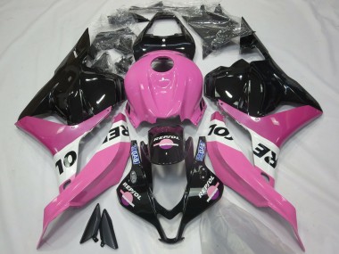 Cheap 2009-2012 Honda CBR600RR Motorcycle Fairings - Pink White Glossy Black Repsol