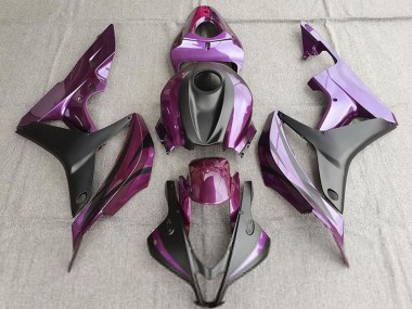 Cheap 2007-2008 Honda CBR600RR Motorcycle Fairing - Purple Matte Black