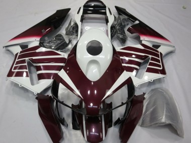 Cheap 2003-2004 Honda CBR600RR Motorcycle Fairings - White Dark Purple