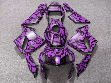 Cheap 2003-2004 Honda CBR600RR Motorcycle Fairings - Purple Black Camouflage