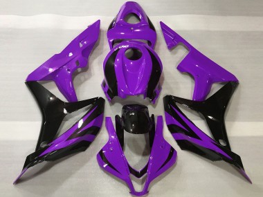 Cheap 2007-2008 Honda CBR600RR Motorcycle Fairings - Purple Glossy Black OEM Style