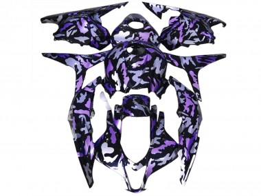 Cheap 2009-2012 Honda CBR600RR Motorcycle Fairing - Purple Silver Camouflage