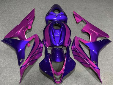 Cheap 2007-2008 Honda CBR600RR Motorcycle Fairings - Blue Pink