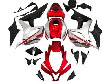 Cheap 2007-2008 Honda CBR600RR Motorcycle Fairings - Silver Red Glossy Black OEM Style