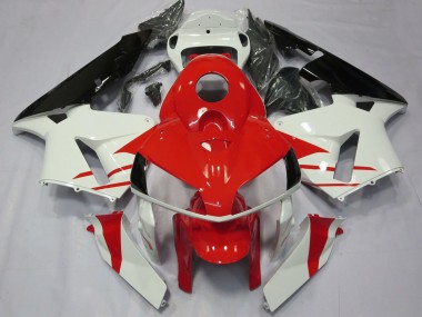 Cheap 2005-2006 Honda CBR600RR Motorcycle Fairings - White Red Black