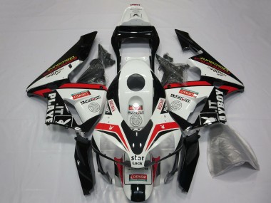 Cheap 2003-2004 Honda CBR600RR Motorcycle Fairings - White Red Glossy Black Playboy